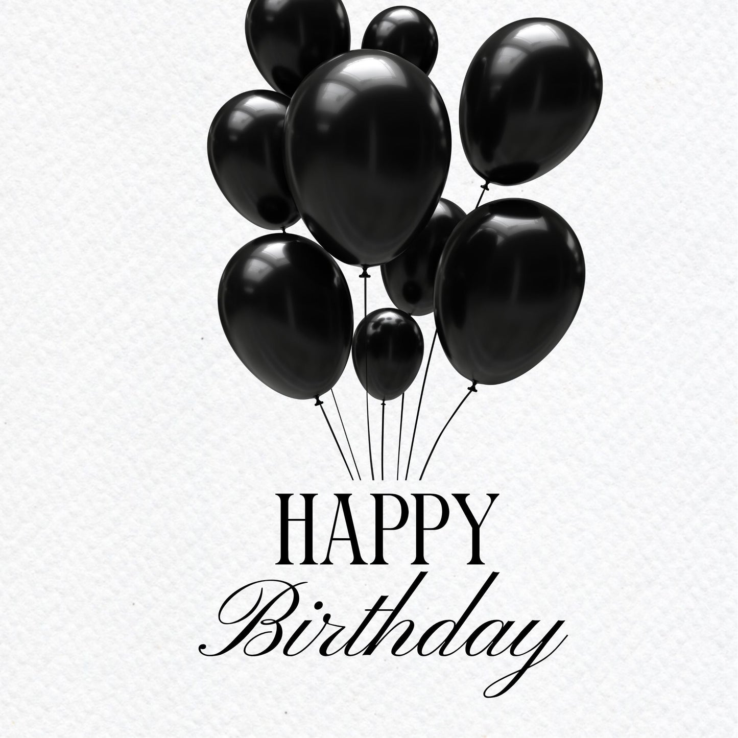 BLACK BALLOONS
